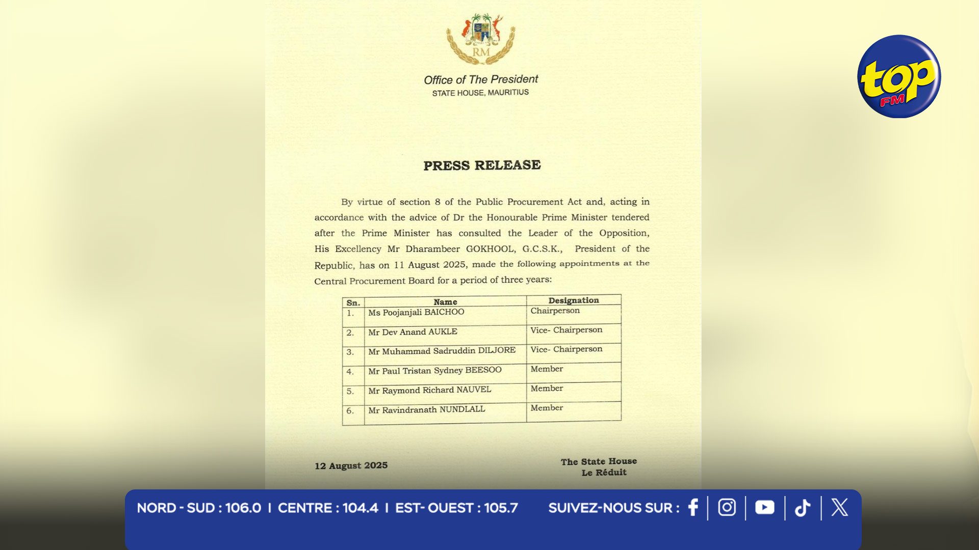 Central Procurement Board Central Procurement Board