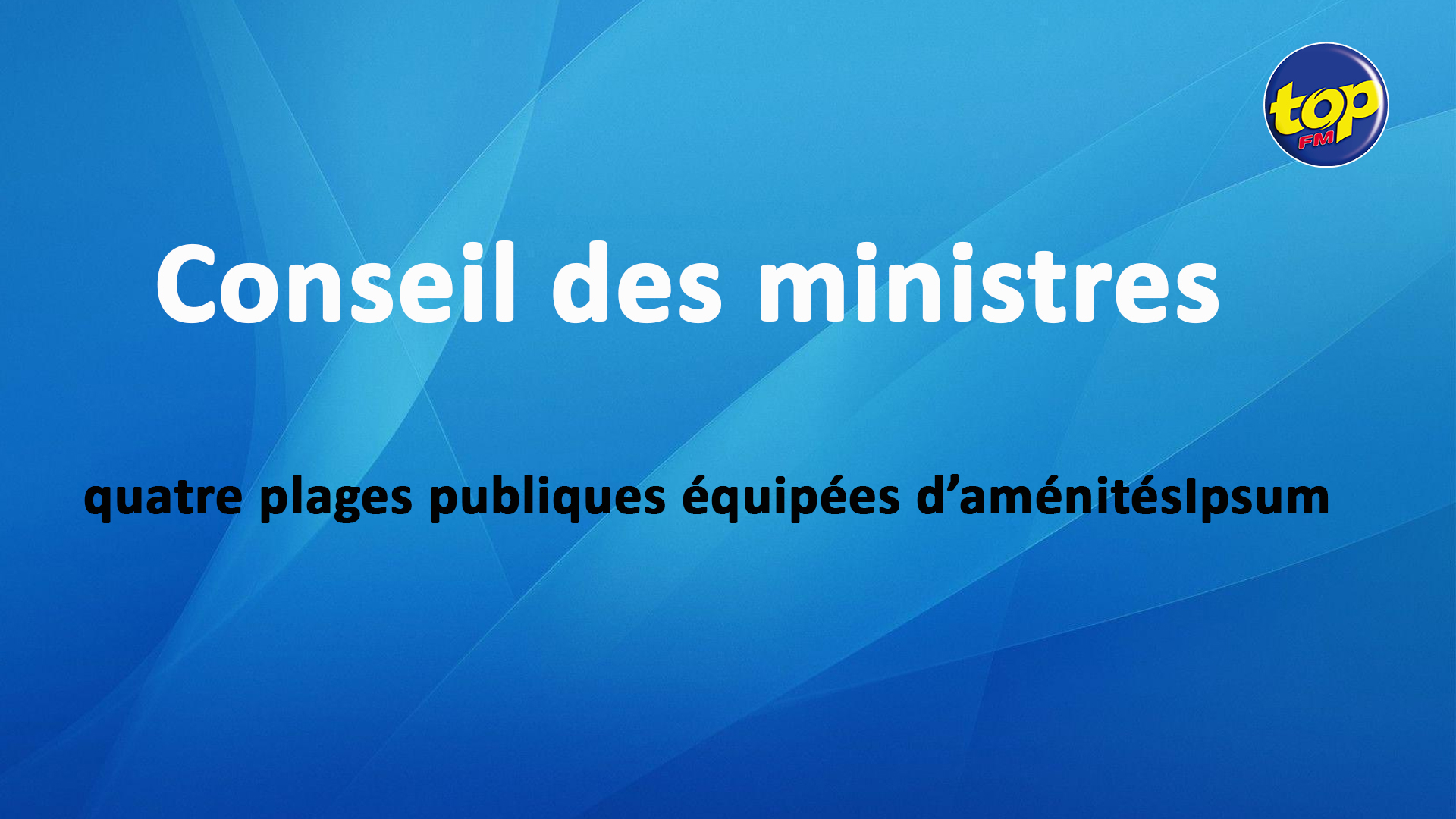 Beach Management Plans Quatre Plages Publiques quip es D am nit s 