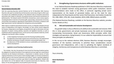 BUSNINESS MAURITIUS COMMUNIQUE