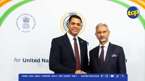 Fabrice David rencontre Subrahmanyam Jaishankar à New York