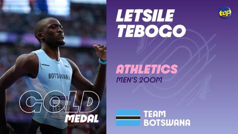 Letsile Tebogo s'offre l'or sur 200m