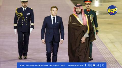 arrivée-d'Emmanuel-Macron-à-Riyad-pour-resserrer-les-liens-diplomatiques