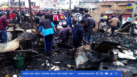 Incendie à Antananarivo, Madagascar