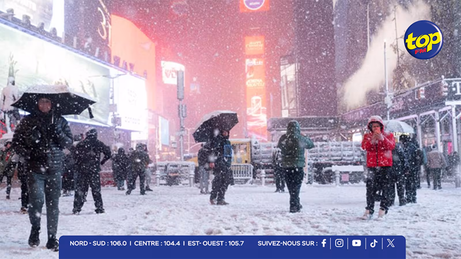 États-Unis – Trafic suspendu et aéroports perturbés à New York : le Nord-Est américain se prépare au pire face au blizzard