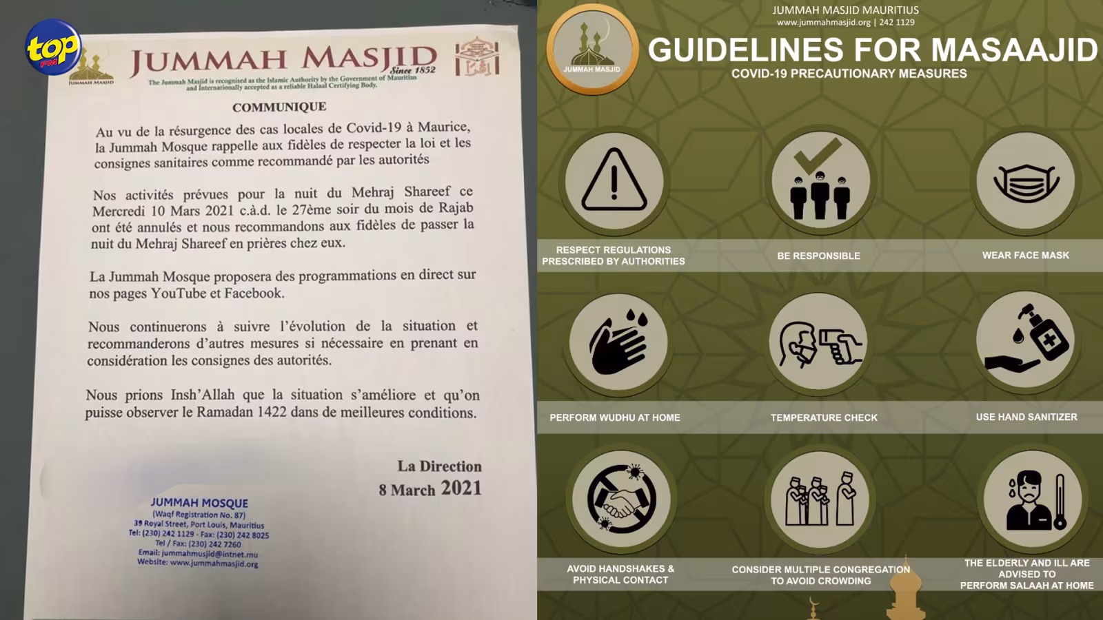 Covid  19 : Toutes les activités prévues ce mercredi pour la nuit de Mehraj Shareef annulées