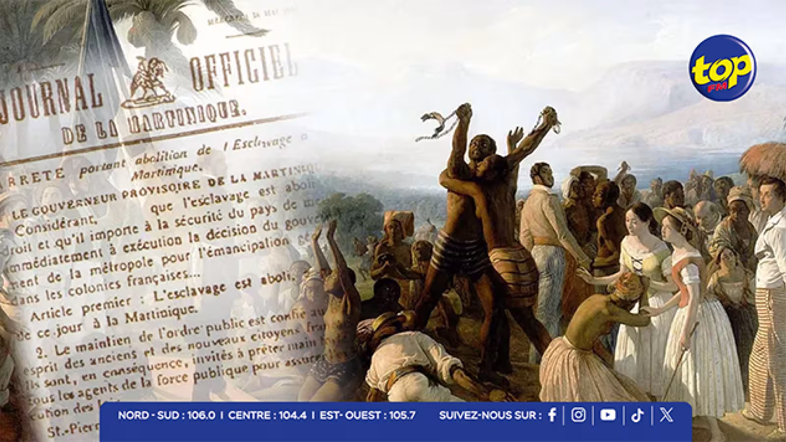 1er avril 1839 : de l’esclavage à la liberté, un peuple se relève et marche encore
