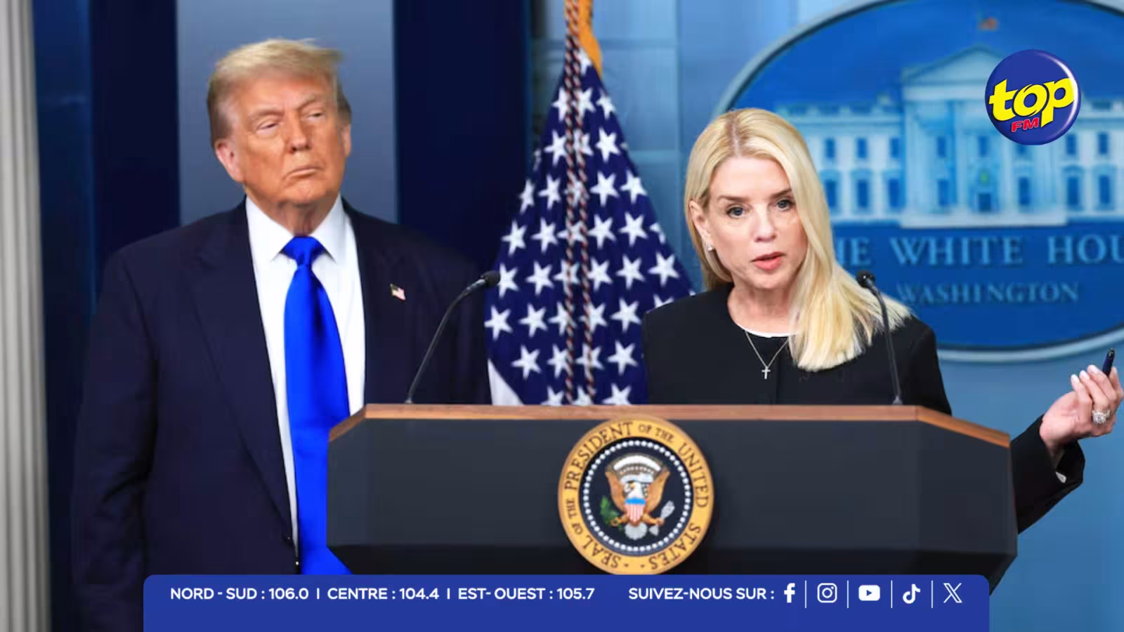 États-Unis : Donald Trump écarte la ministre de la Justice Pam Bondi, remplacée par Todd Blanche