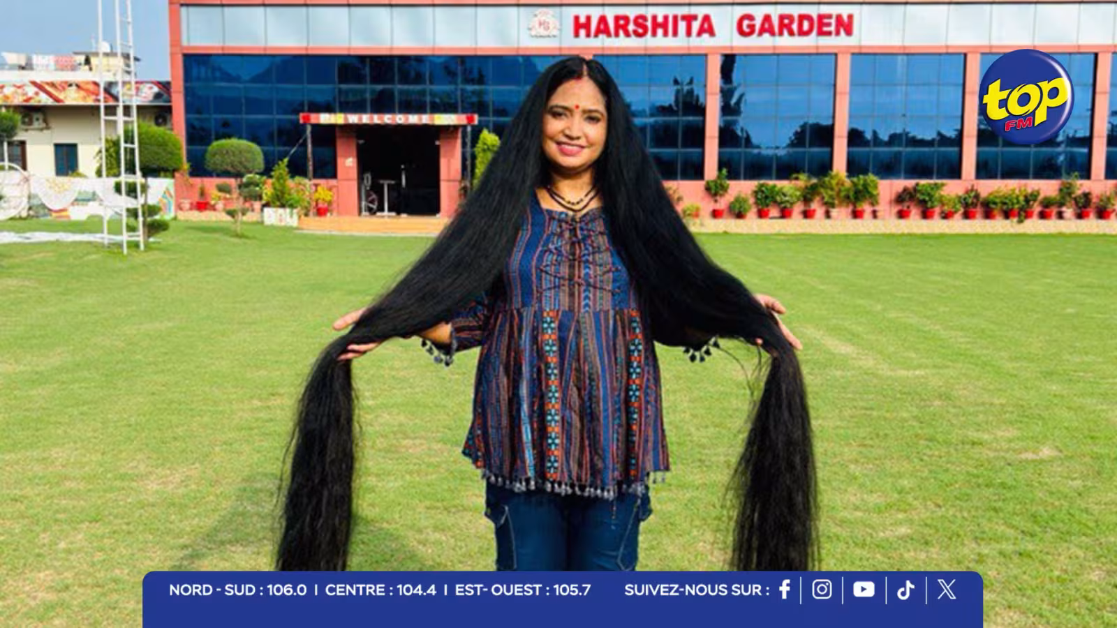 Chevelure XXL : une Indienne décroche le record avec plus de 2,70 mètres de cheveux