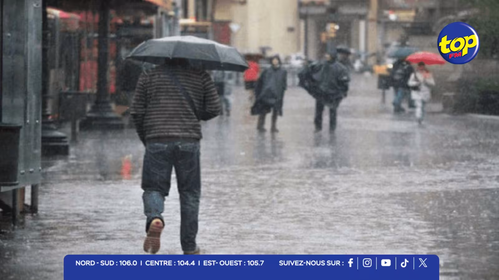 Pluviométrie : des pluies faibles à modérées enregistrées dans plusieurs régions