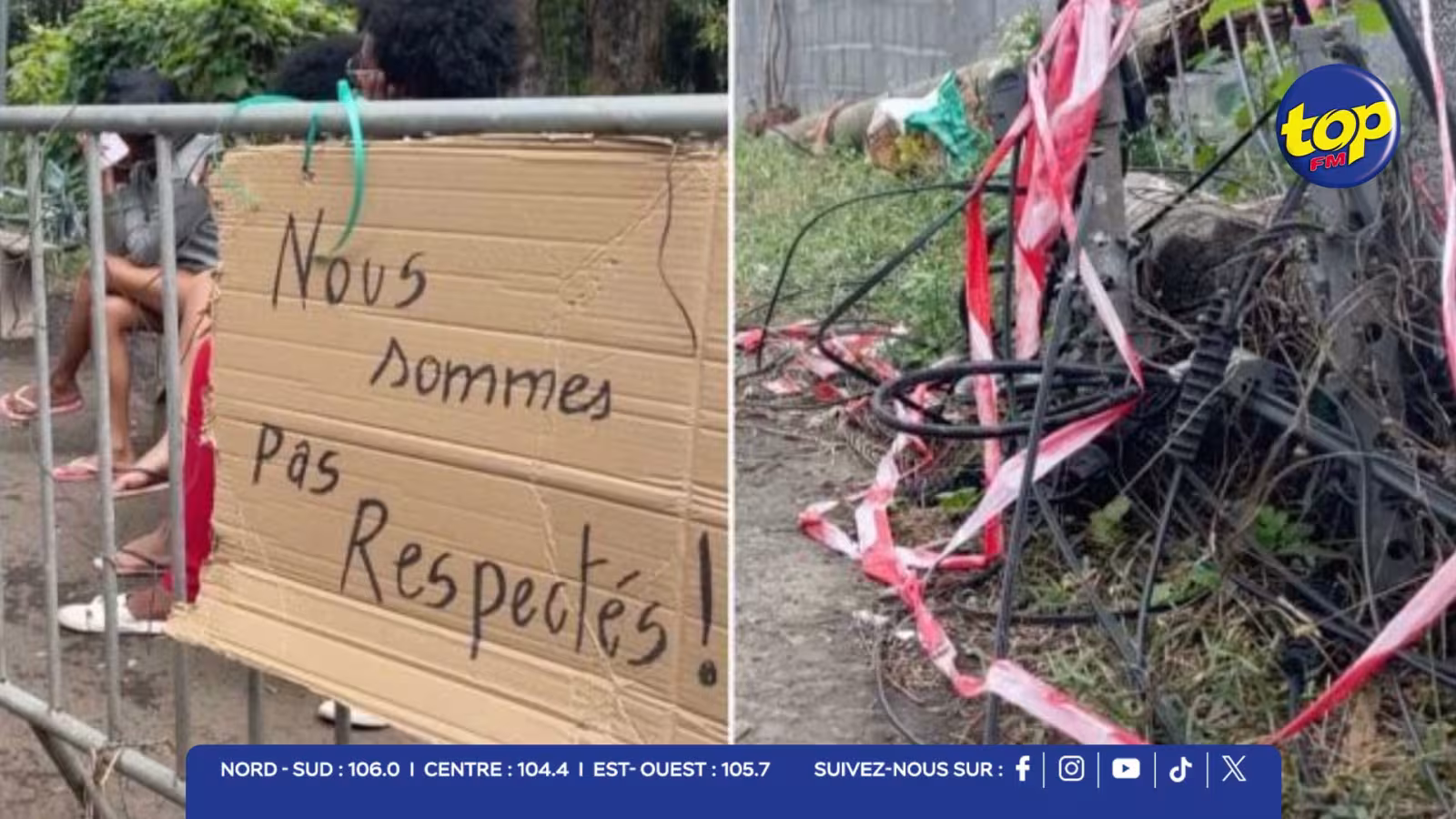 Île de La Réunion : excédés par deux mois de coupures, les riverains de Saint-Paul bloquent la route
