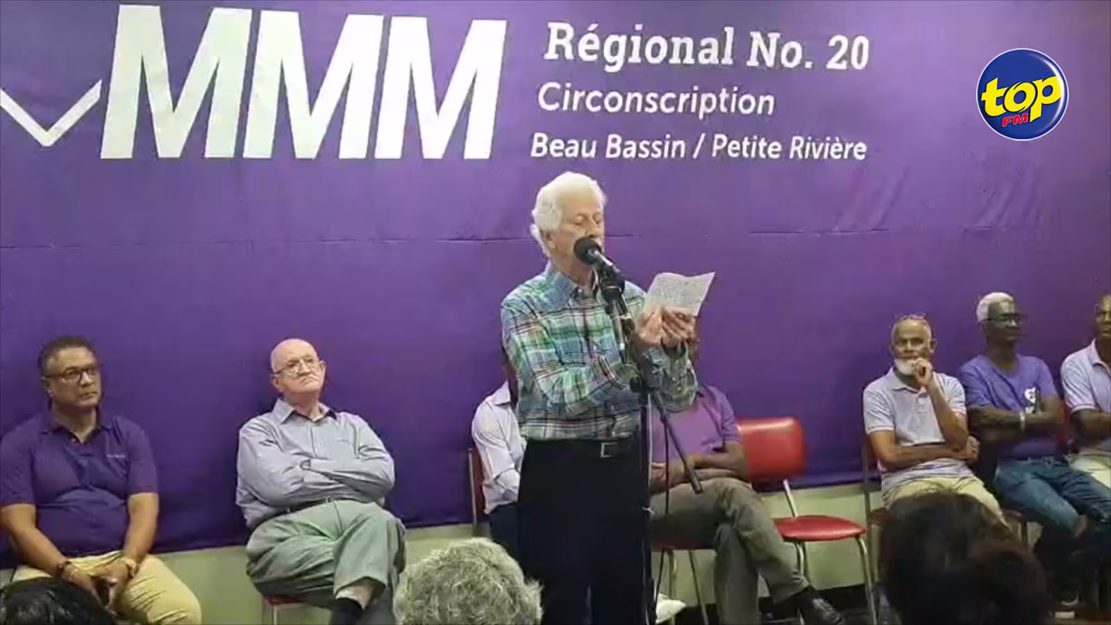 Au régional Nº 20 hier : ” Si ena ene division de l’opposition face au MSM de Pravind Jugnauth kapave ena ene pli grand malheur enkor” avertit  Paul Bérenger