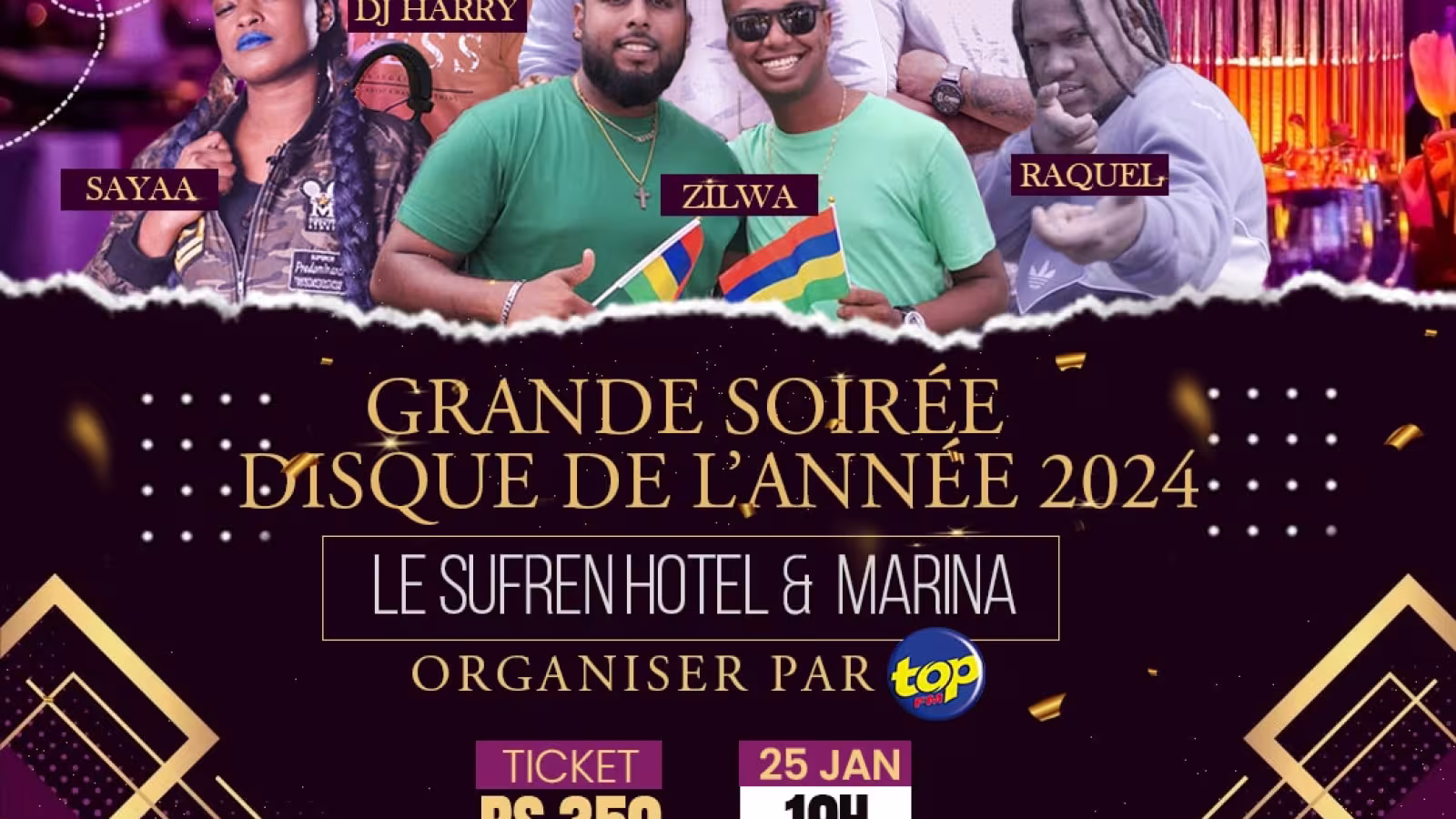 🎶✨ 𝗚𝗿𝗮𝗻𝗱𝗲 𝗦𝗼𝗶𝗿𝗲́𝗲 𝗗𝗶𝘀𝗾𝘂𝗲 𝗱𝗲 𝗹’𝗔𝗻𝗻𝗲́𝗲 𝟮𝟬𝟮𝟰 𝗮𝘂 𝗟𝗲 𝗦𝘂𝗳𝗳𝗿𝗲𝗻 𝗛𝗼𝘁𝗲𝗹 & 𝗠𝗮𝗿𝗶𝗻𝗮 ✨🎶 