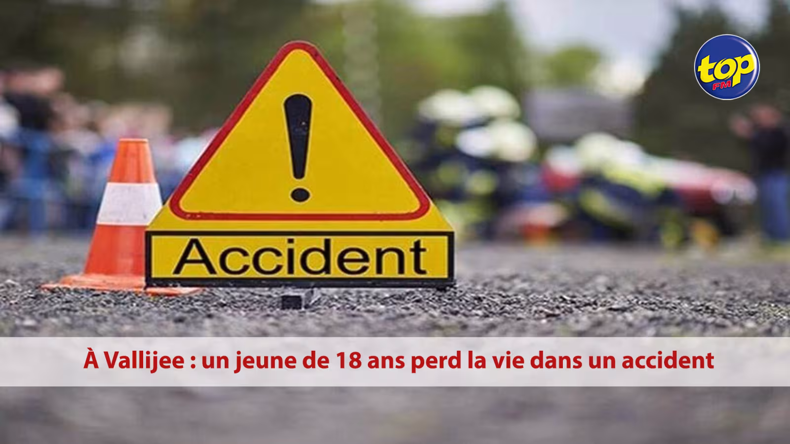 À Vallijee : un jeune de 18 ans perd la vie dans un accident