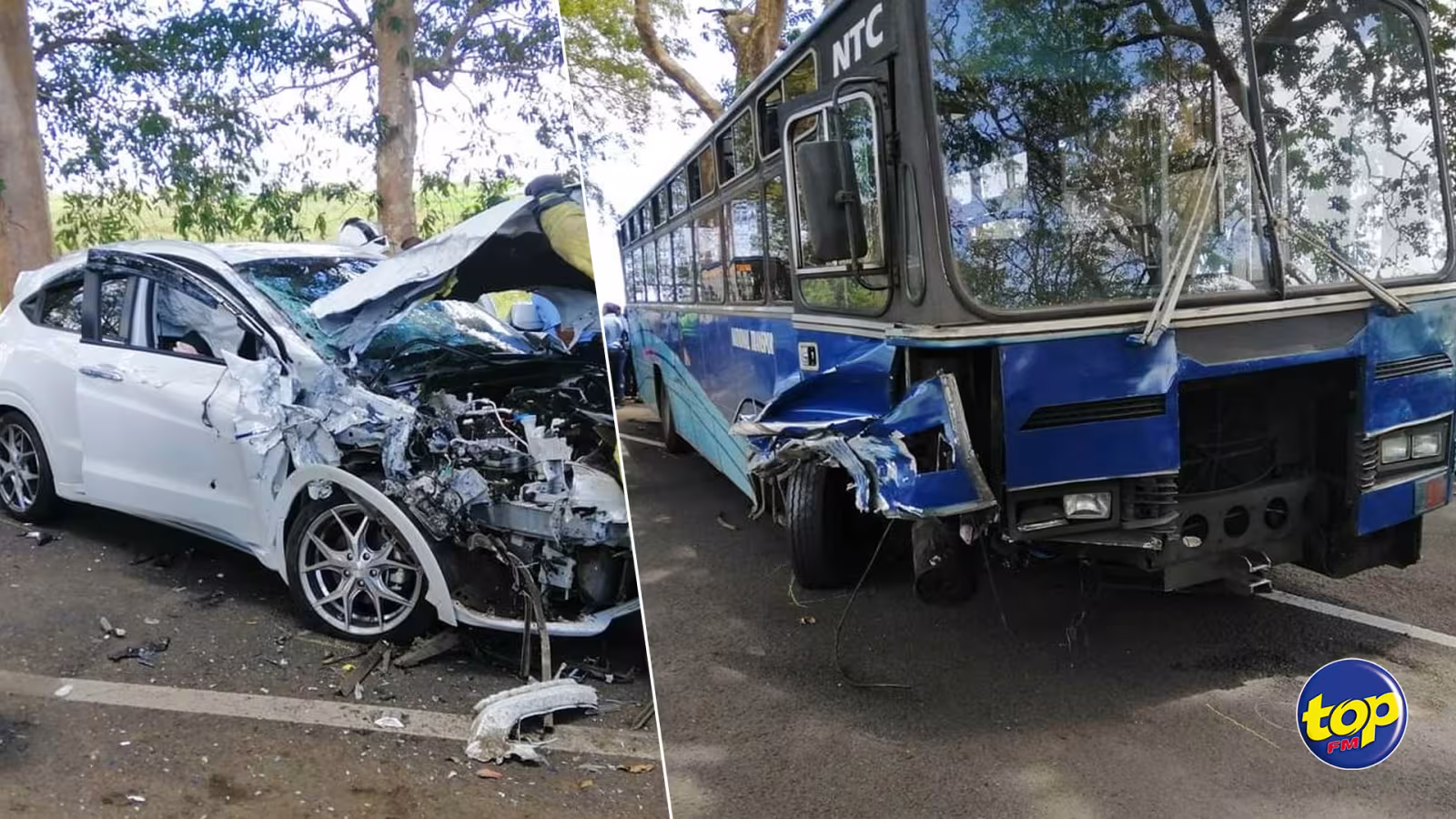 À Tyack : un blessé dans une collision entre un autobus et une voiture