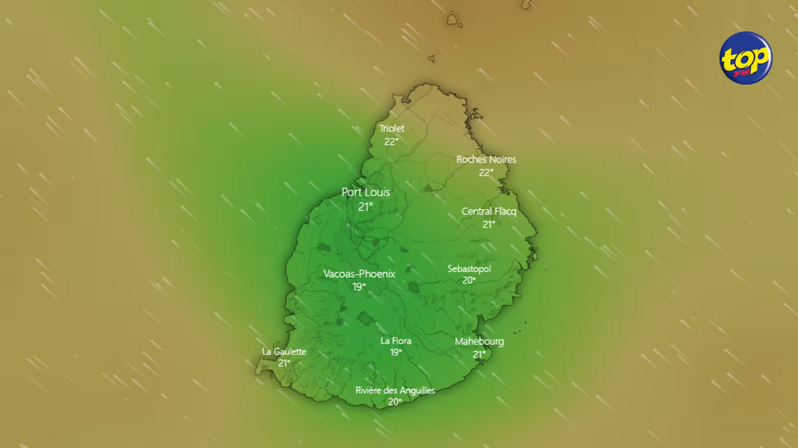 Météo : Un système frontal s’approche de Maurice suivi d’un assez fort anticyclone… ce qui provoquera une baisse d’environ 2 degrés de la température à partir de ce dimanche