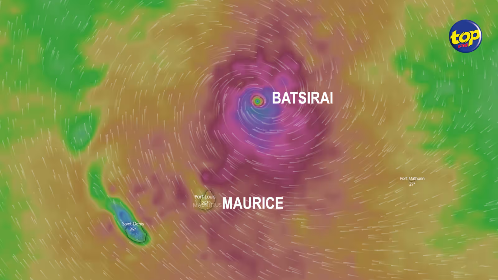 Batsirai : Un avertissement de cyclone de classe 3 est en vigueur à Maurice