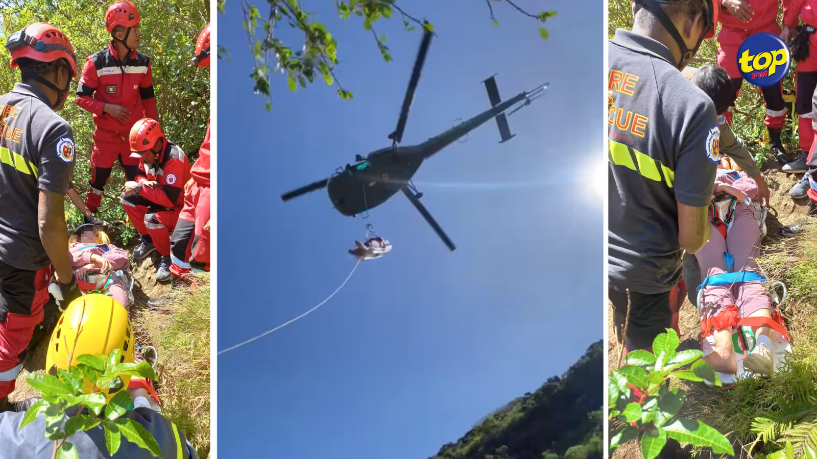 Randonnée à Sept-Cascades : 4 touristes russes secourus par des sapeurs-pompiers