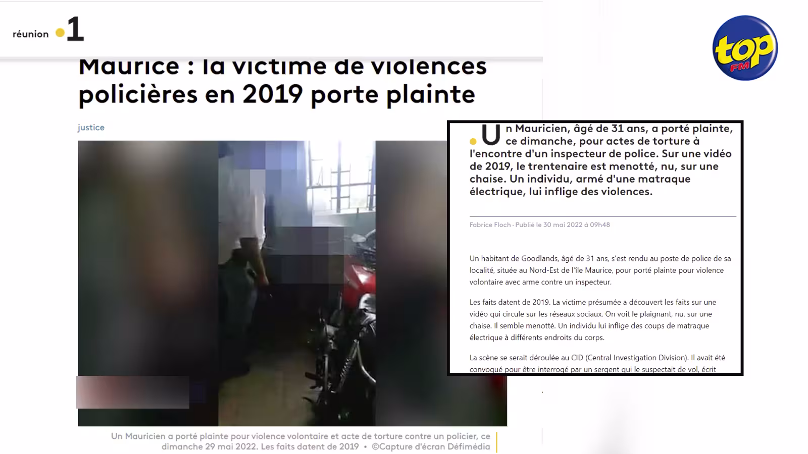 Brutalité policière alléguée : Les vidéos en circulation à Maurice répercutées dans la presse réunionnaise…