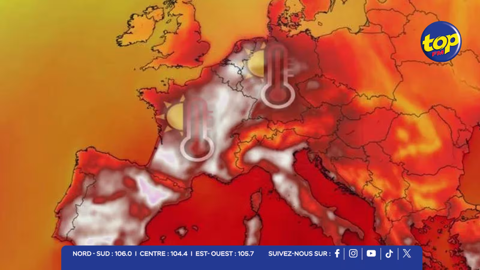 L’Europe frappée par une vague de chaleur historique