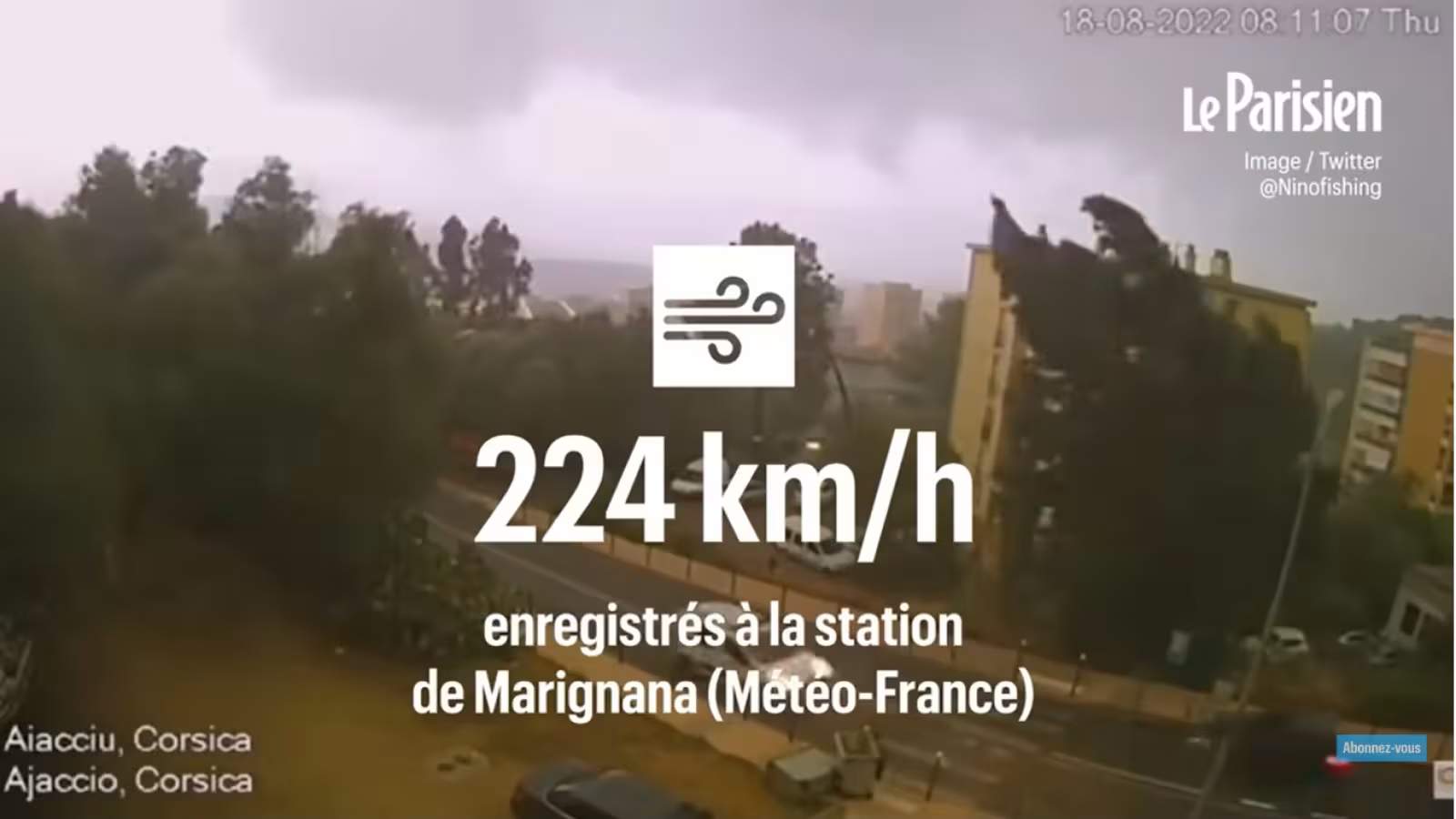 De violents orages ont balayé la France, faisant cinq morts et des blessés en Corse