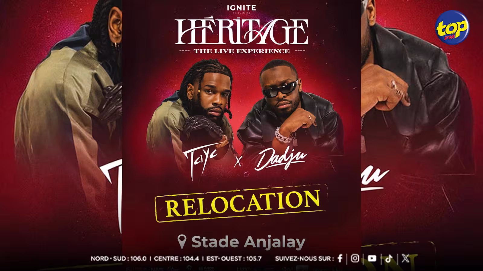Concert Heritage : Dadju et Tayc finalement au stade Anjalay après une injonction de la Cour