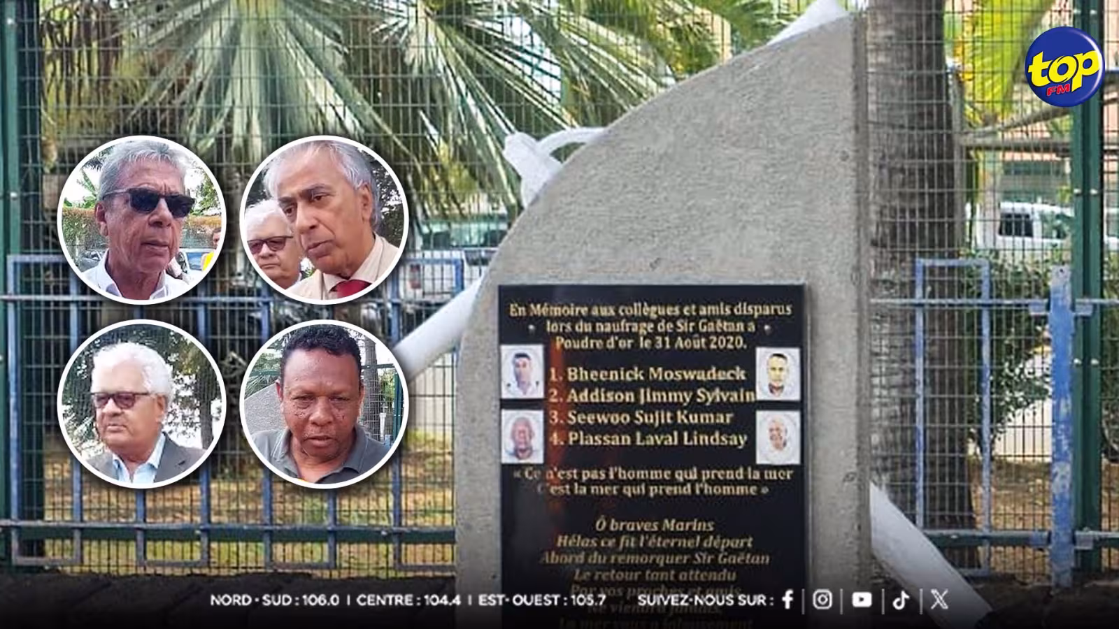 Cinq ans après le naufrage du Sir Gaëtan, un hommage émouvant réunit familles, collègues et la communauté maritime 