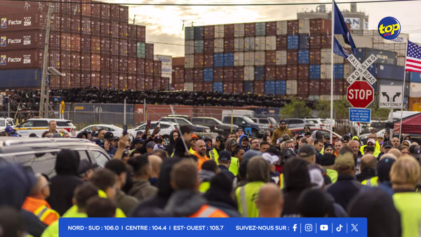 Des dizaines de milliers de dockers sont en grève sur la côte Est des Etats-Unis du port de la Nouvelle-Orléans
