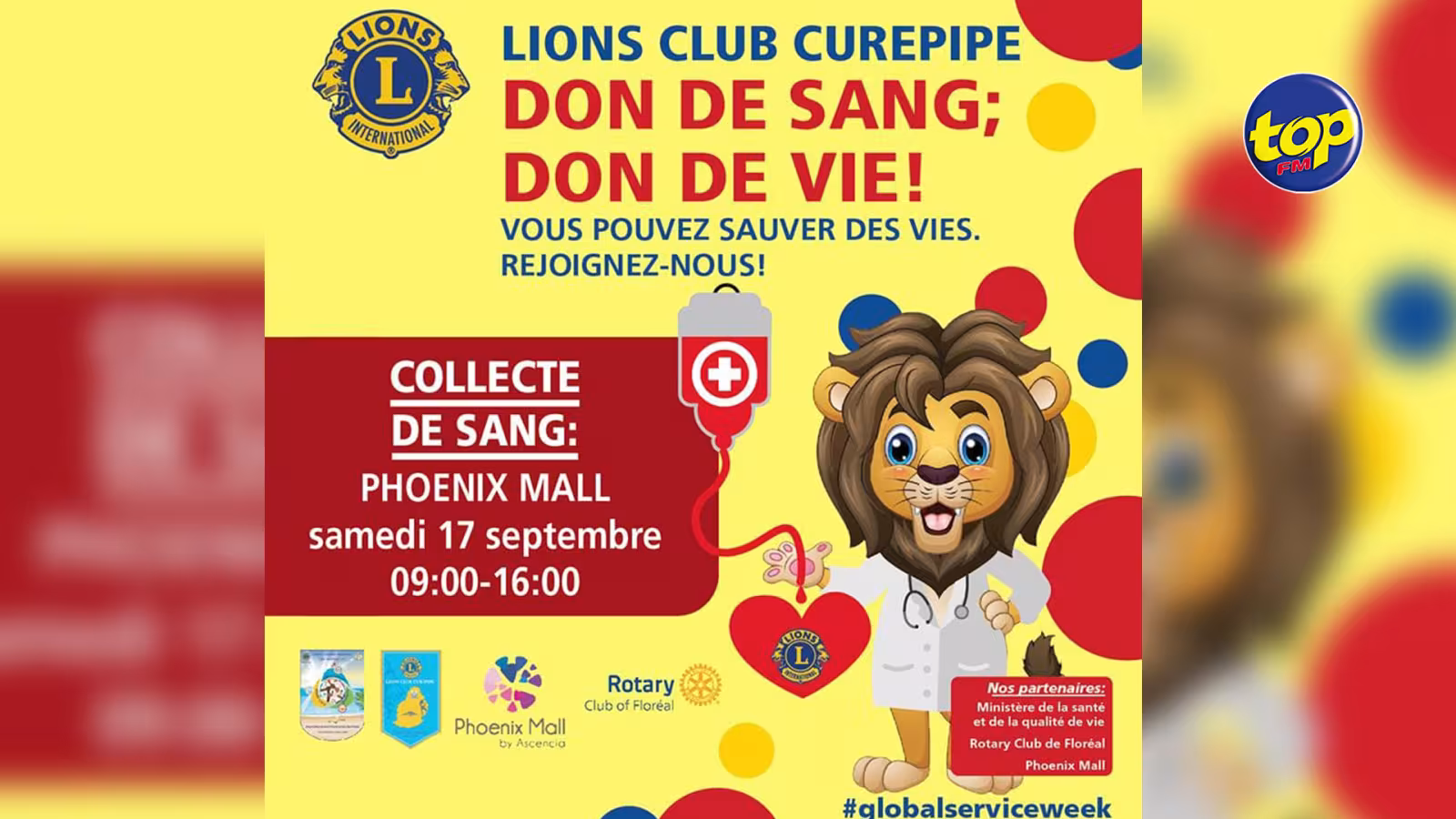 Don de sang au Phoenix Mall ce samedi : Le Lions Club de Curepipe cible une collecte d’une centaine de pintes