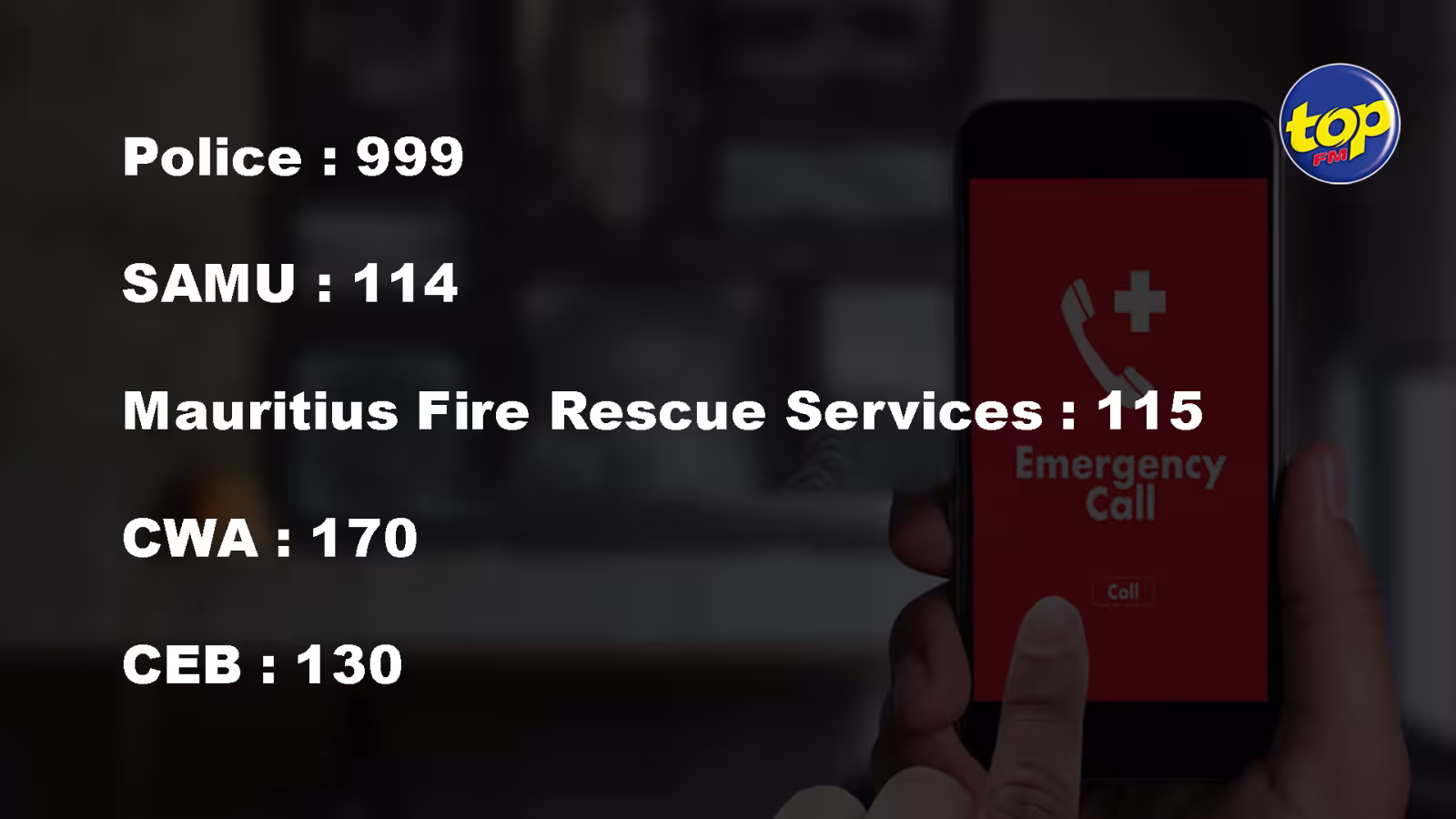Maurice en alerte 3 : Retenir les numéros de téléphone d’urgence est essentiel