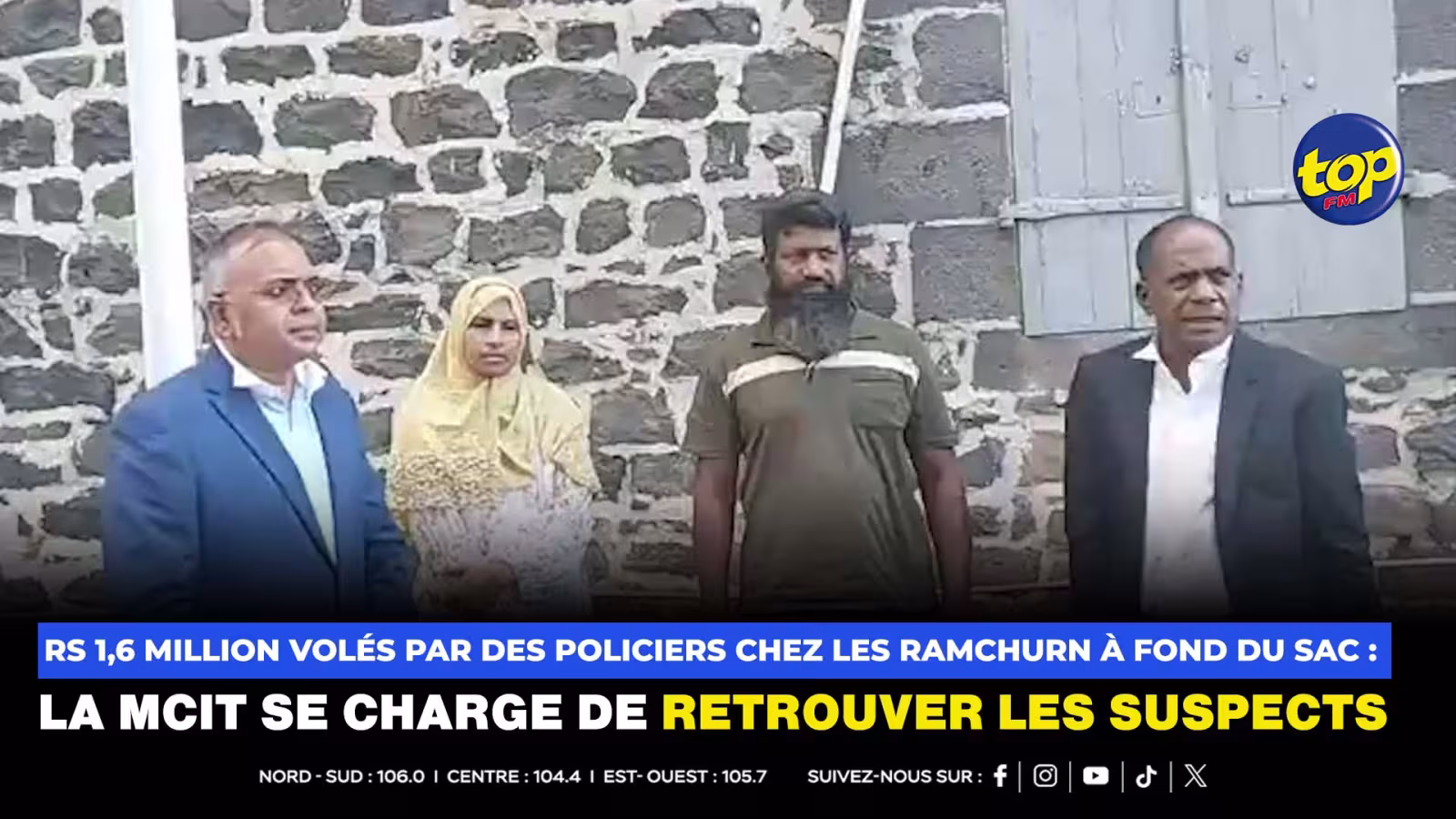Rs 1,6 million volés par des policiers chez les Ramchurn à Fond du Sac : La MCIT se charge de retrouver les suspects