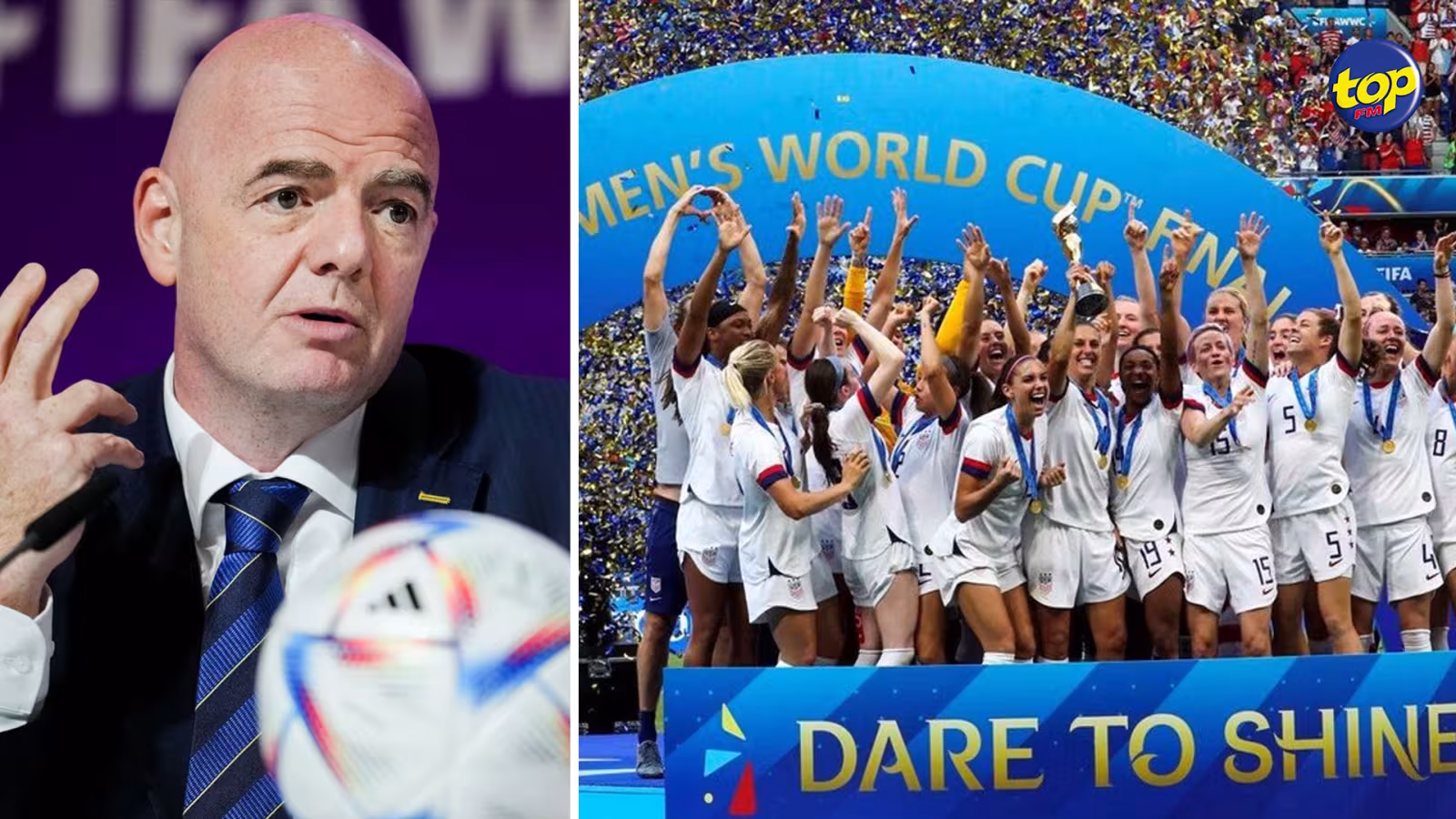 Football, FIFA Coupe du monde féminine: Gianni Infantino, le président de la FIFA menace une censure totale de la diffusion en Europe