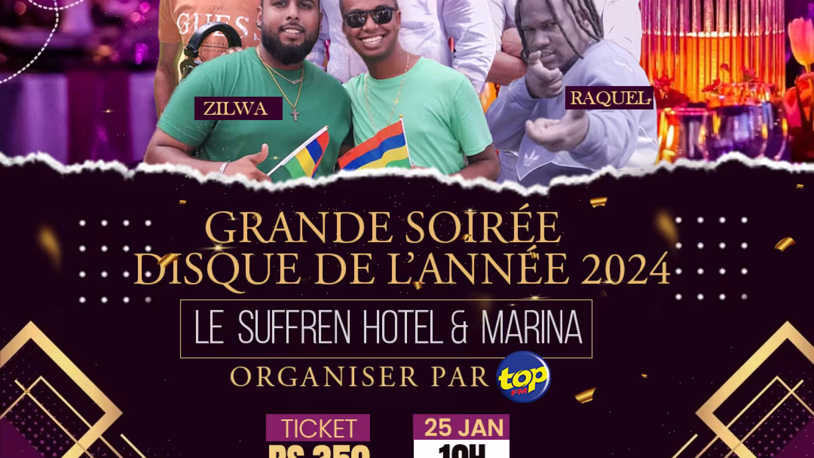 𝗗𝗶𝘀𝗾𝘂𝗲 𝗱𝗲 𝗹’𝗮𝗻𝗻𝗲́𝗲 𝟮𝟬𝟮𝟰 : 𝗧𝗢𝗣𝗙𝗠 𝗿𝗲́𝗰𝗼𝗺𝗽𝗲𝗻𝘀𝗲 𝗹𝗲𝘀 𝗮𝗿𝘁𝗶𝘀𝘁𝗲𝘀 𝗰𝗲 𝘀𝗮𝗺𝗲𝗱𝗶 𝟮𝟱 𝗷𝗮𝗻𝘃𝗶𝗲𝗿 𝗮𝘂 𝗦𝘂𝗳𝗳𝗿𝗲𝗻 𝗮̀ 𝗽𝗮𝗿𝘁𝗶𝗿 𝗱𝗲 𝟭𝟵 𝗵𝗲𝘂𝗿𝗲𝘀