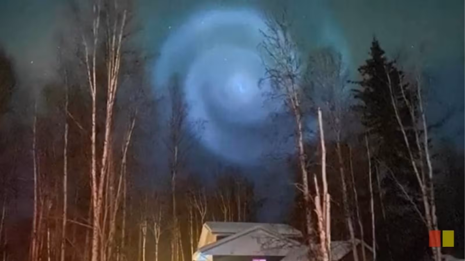 Une gigantesque spirale blanche apparaît en Alaska