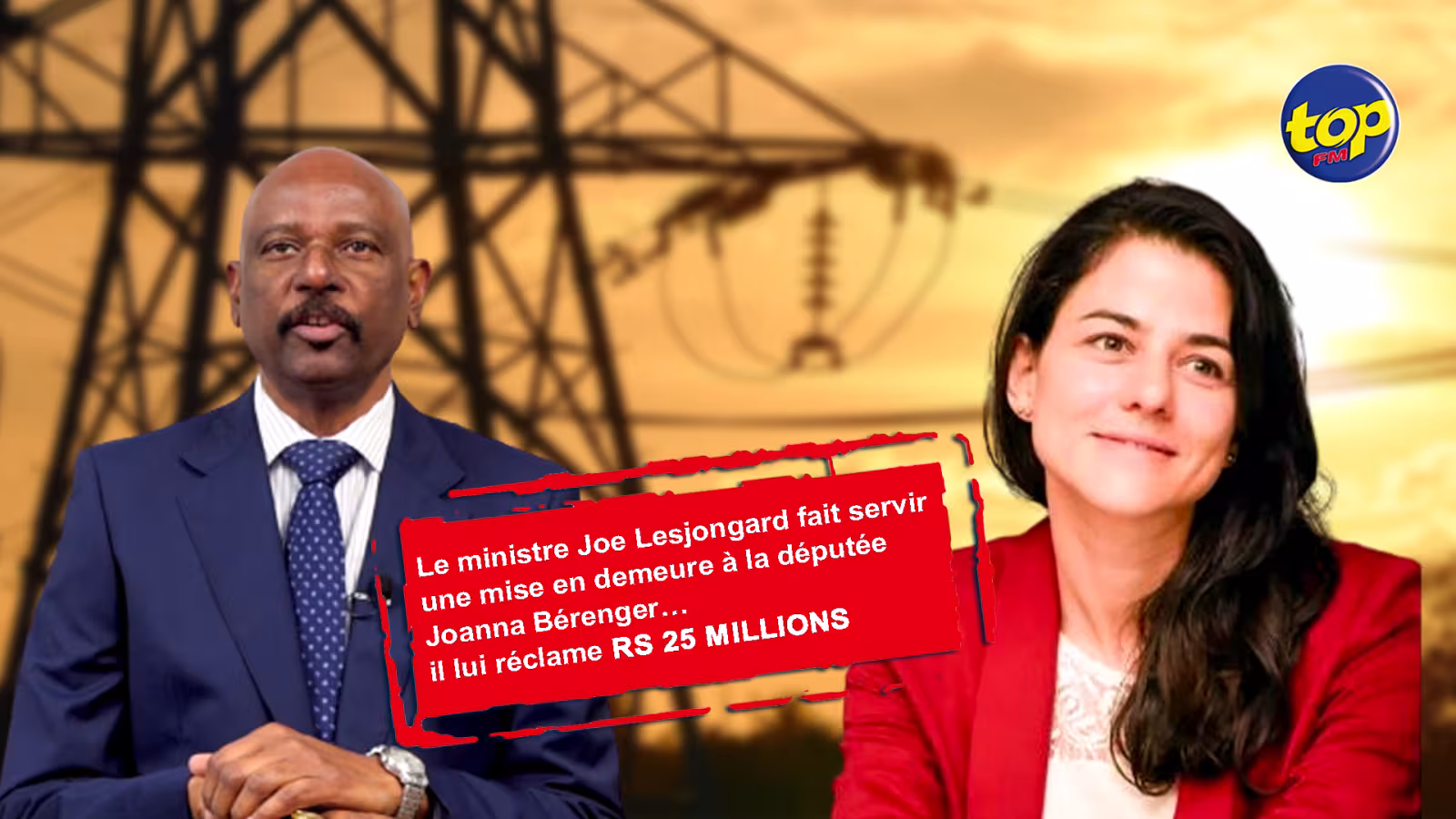 Contrat alloué à CorexSolar par le CEB : le ministre Joe Lesjongard fait servir une mise en demeure à la députée Joanna Bérenger…il lui réclame Rs 25 millions