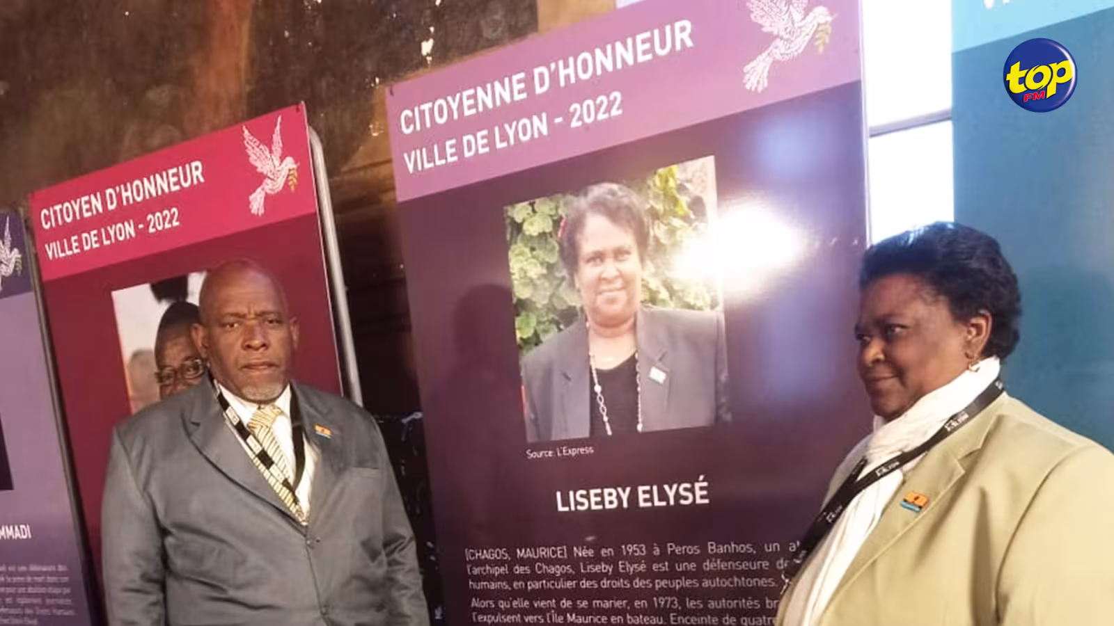 Grande fierté pour le peuple chagossien : Liseby Elysée obtient la citoyenneté d’honneur de la ville de Lyon