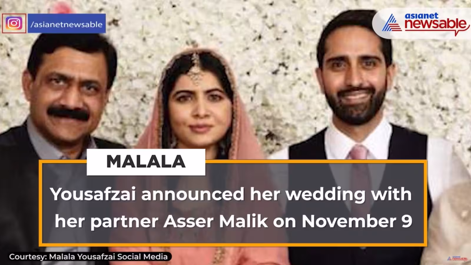 Malala Yousafzai s’est mariée lors d’une cérémonie intime