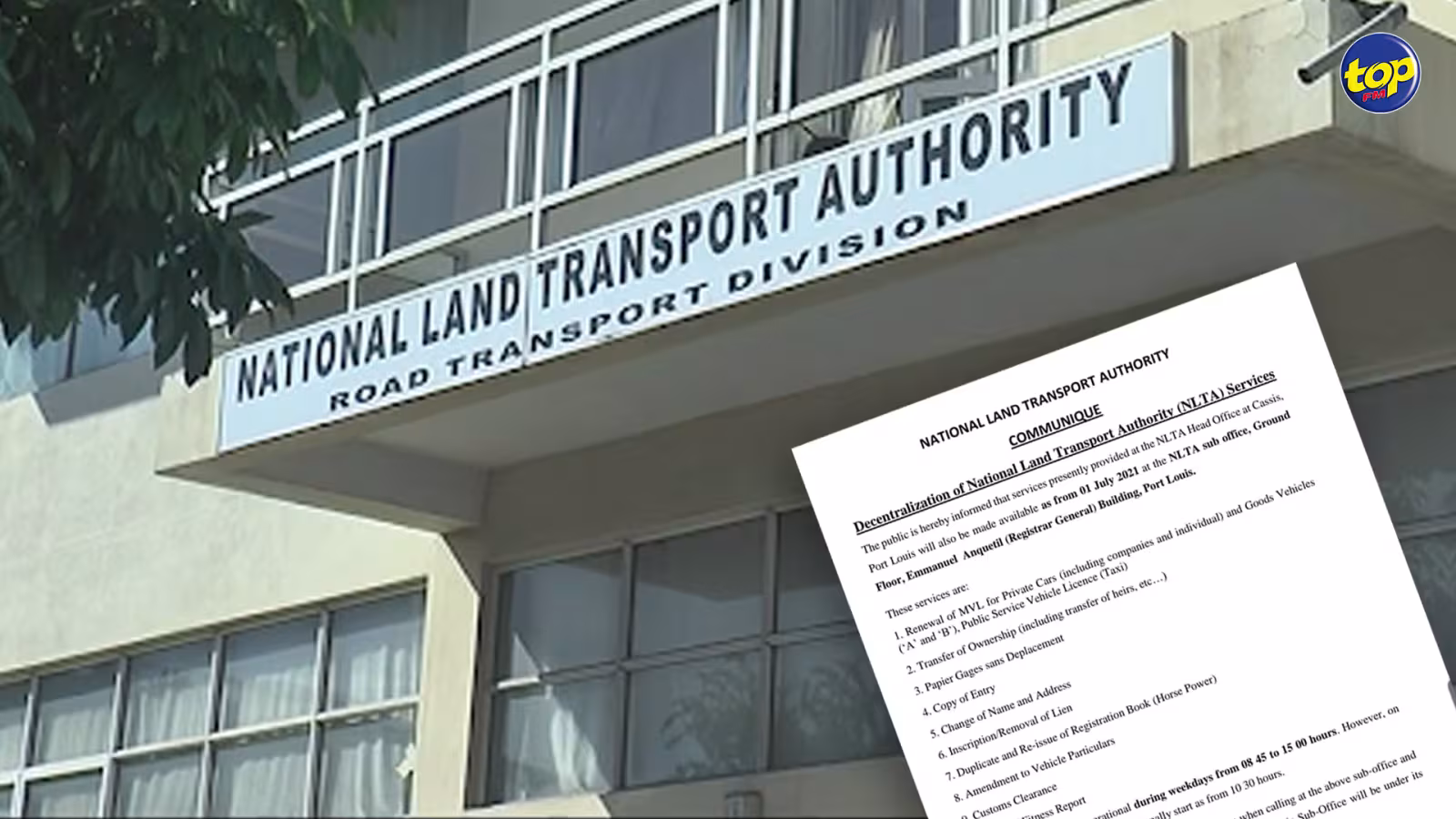 Une branche dans le centre-ville : la National Land Transport Authority décentralise ses opérations