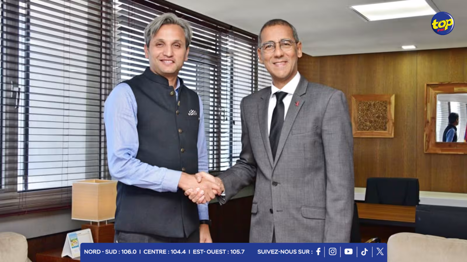 Diplomatie : Rencontre entre l'Acting High Commissioner indien et le ministre des Transports mauricien 