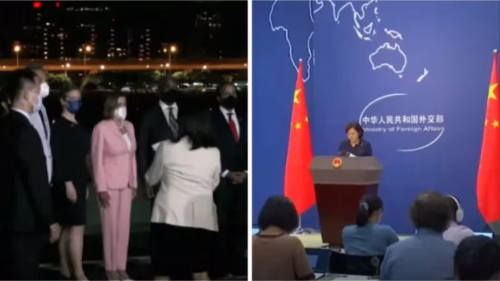 Nancy Pelosi, débarque à Taïwan ; La Chine déploie son armée autour de l’île