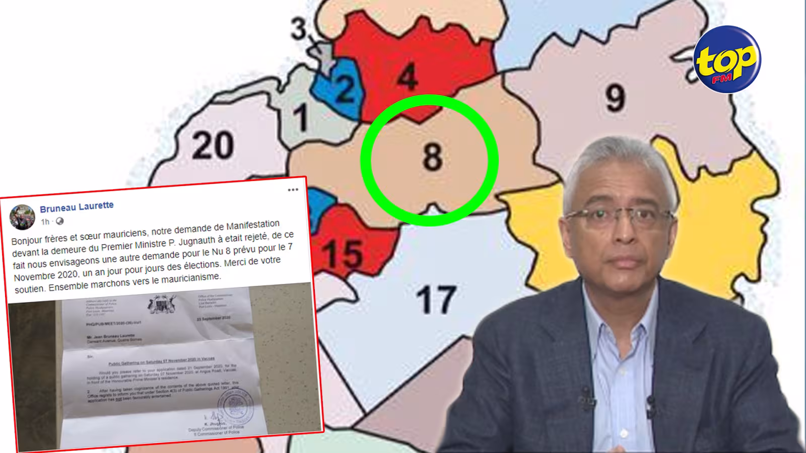 Demande rejetée par le Commissaire de police pour tenir la manifestation devant la résidence de Pravind Jugnauth : les avocats de Bruneau Laurette pourraient étudier la possibilité de contester cette décision