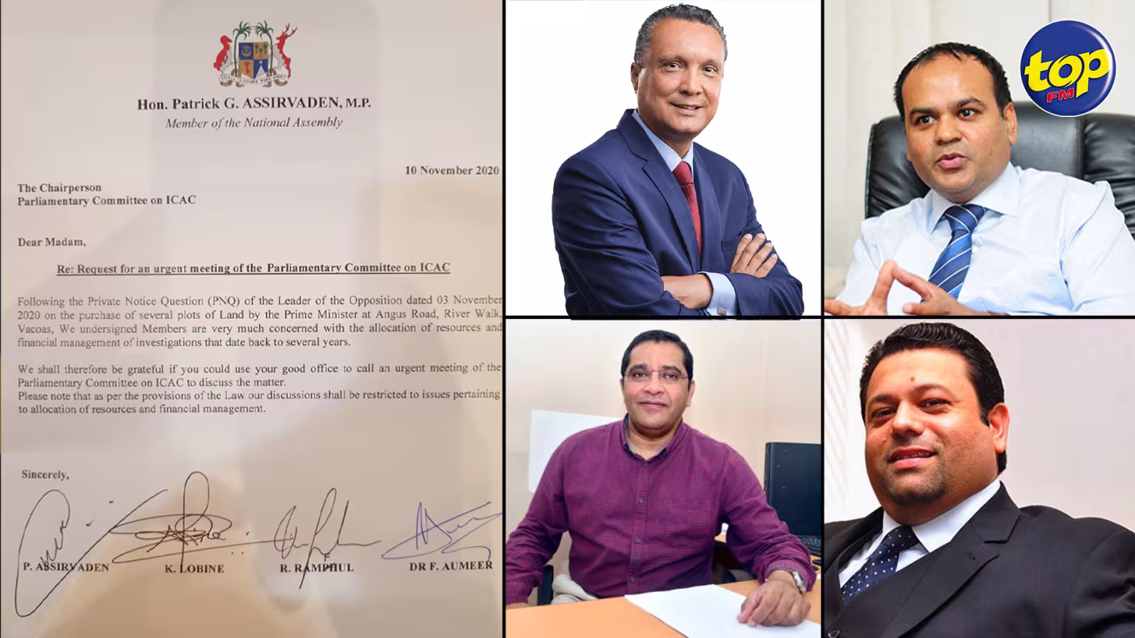 Affaire Angus Road : Quatre membres du comité parlementaire de l’Icac réclament une réunion urgente de l’instance