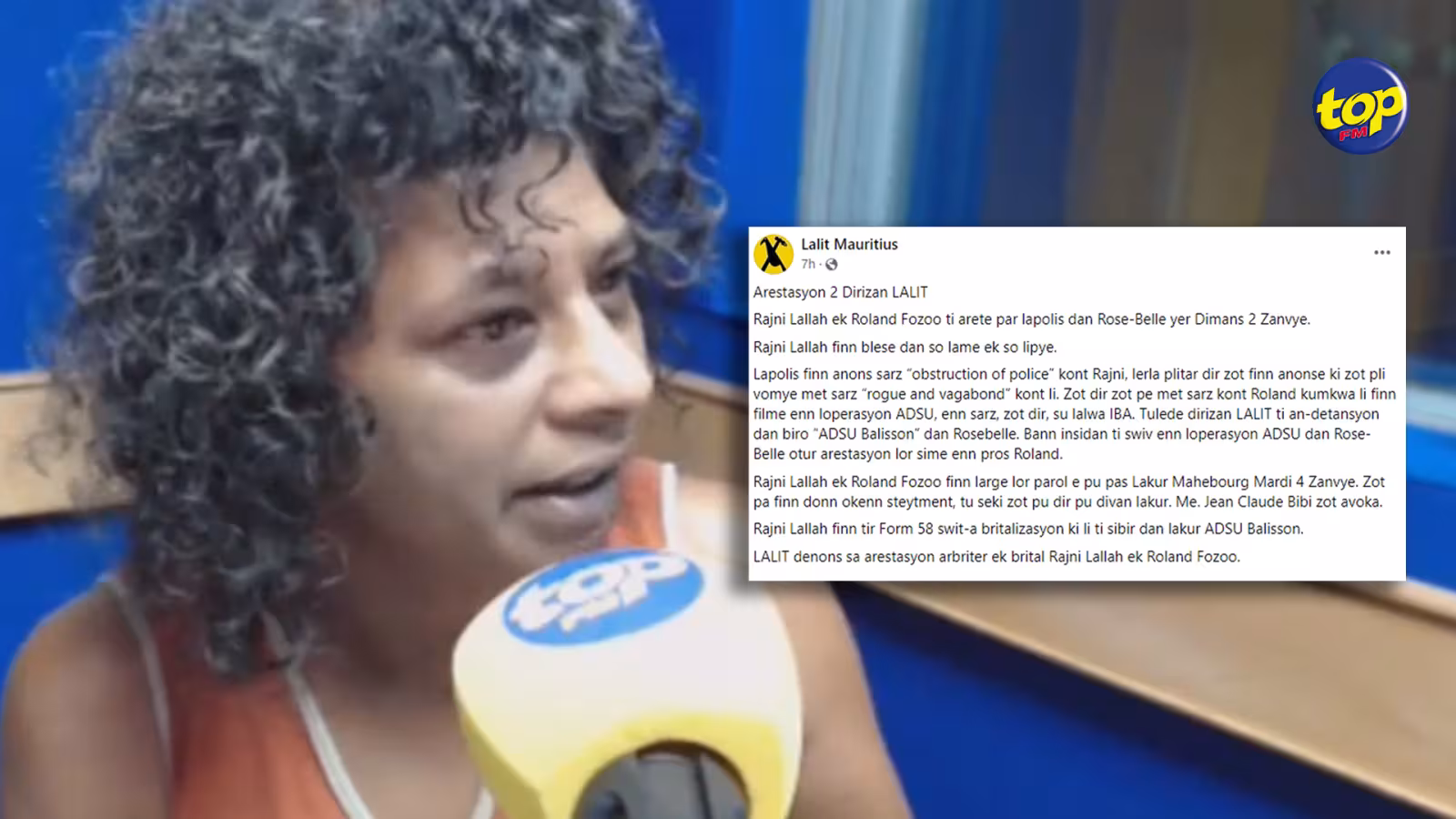 Arrêtés puis relâchée sur parole dimanche dernier : Rajni Lallah et Roland Fozoo comparaissent en cour ce mardi
