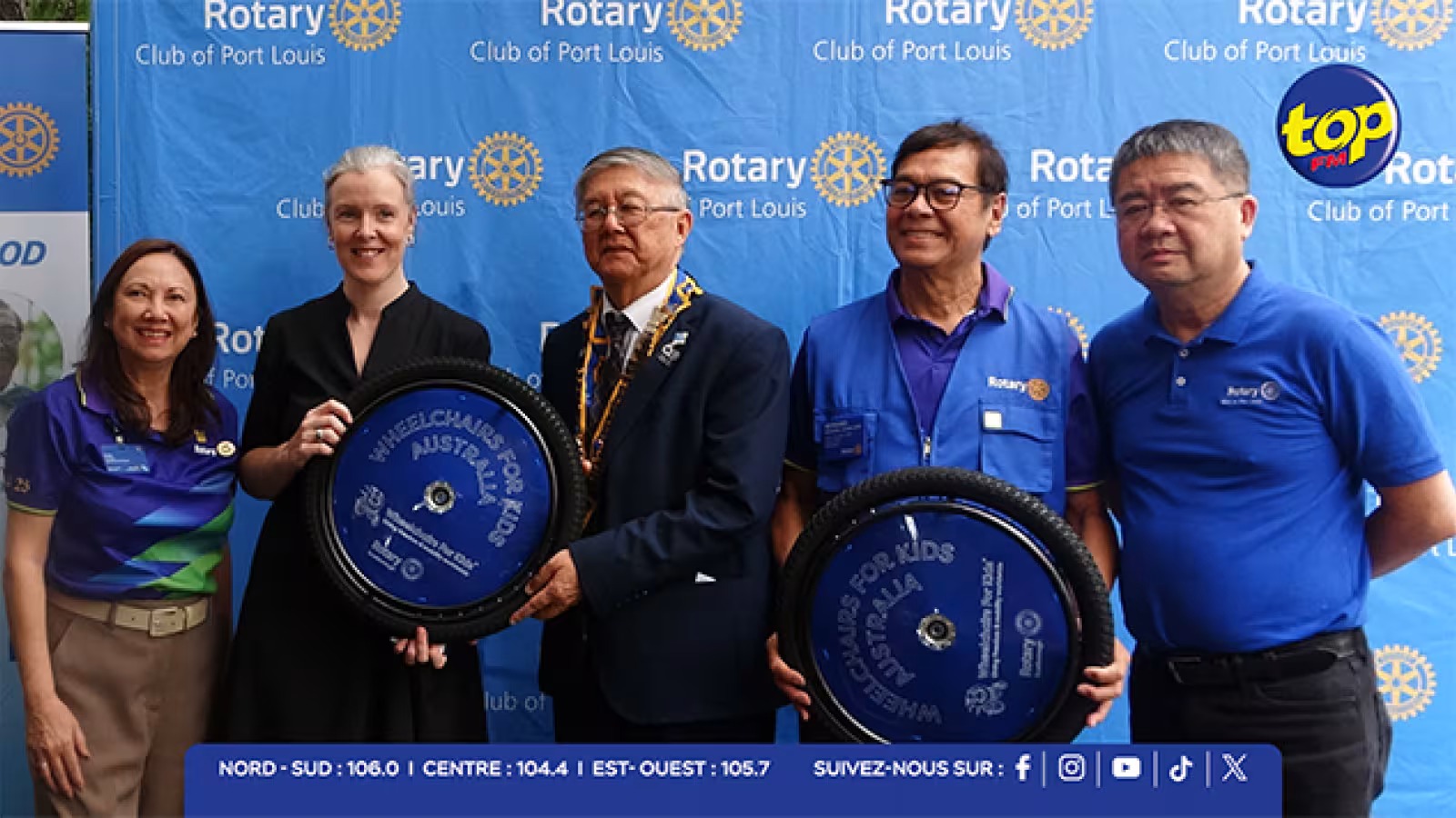 Rotary Maurice célèbre 60 ans de présence avec un projet d’inclusion : le « National Wheelchair Project »