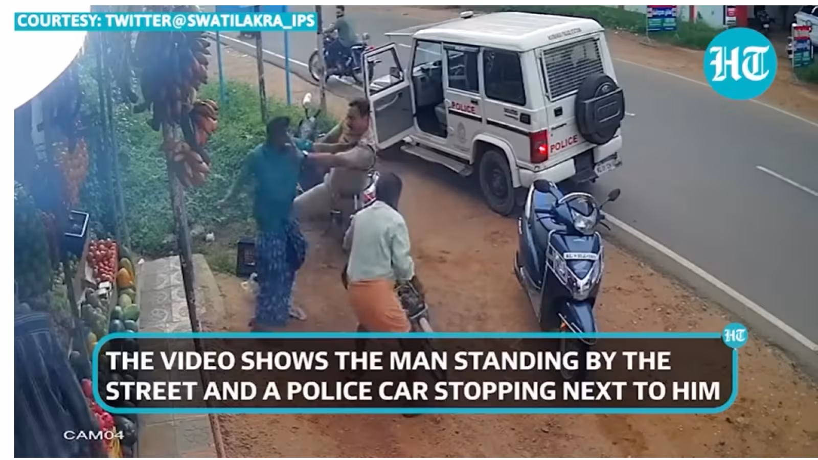 Bravoure : Un policier indien combat un homme armé d’un énorme sabre
