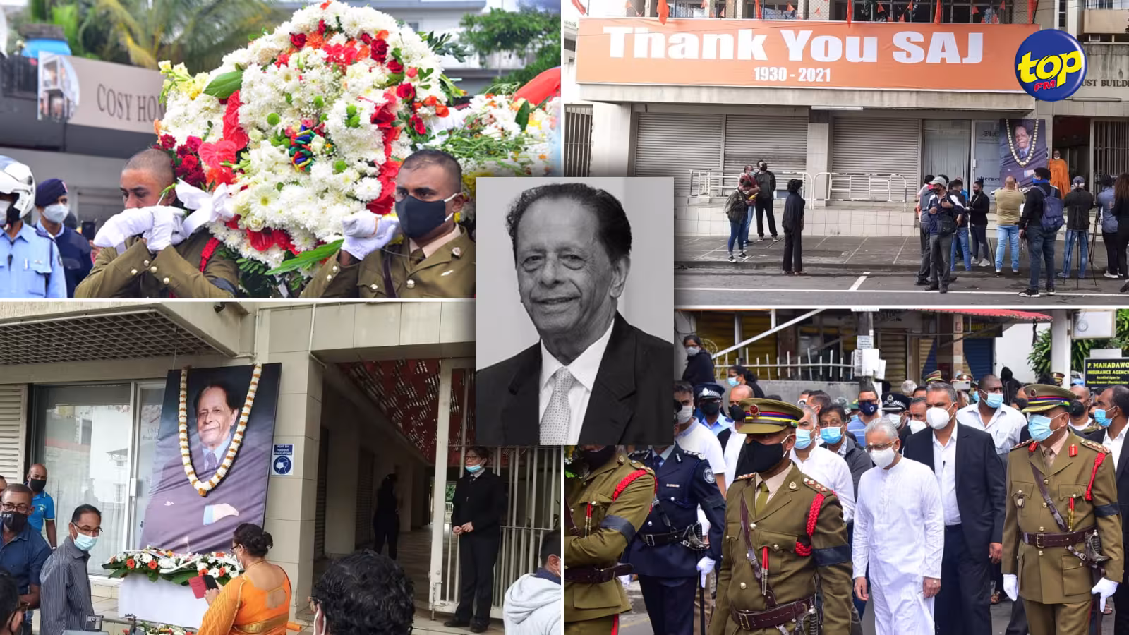 Hommage solennel à sir Anerood Jugnauth qui entame son ultime voyage en ce samedi :  de nombreux mauriciens ont tenu à lui dire un dernier adieu au passage du cortège funèbre, dans différentes régions de l’ile
