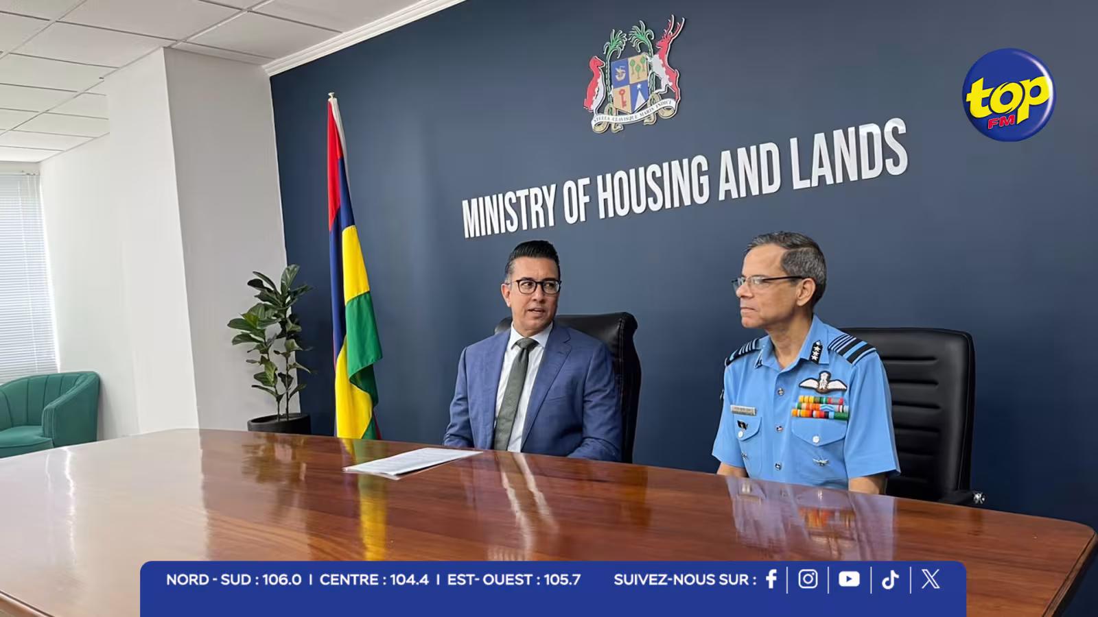 Maurice-Inde : coopération renforcée lors d’une visite de courtoisie entre Shakeel Mohamed et et l’Air Marshal Manish Kumar Gupta 