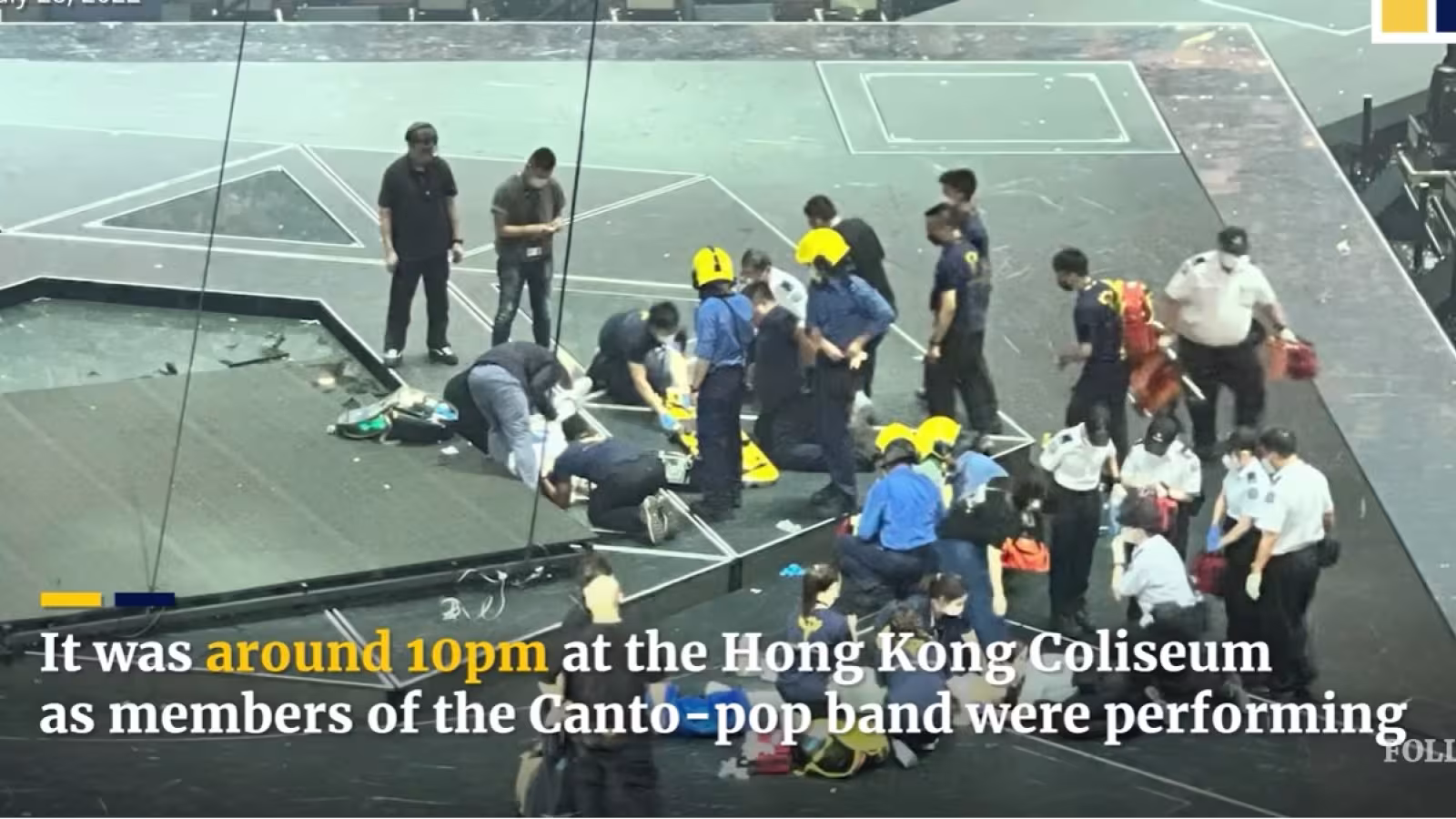 Hong-Kong : Un écran géant tombe sur des danseurs lors d’un spectacle