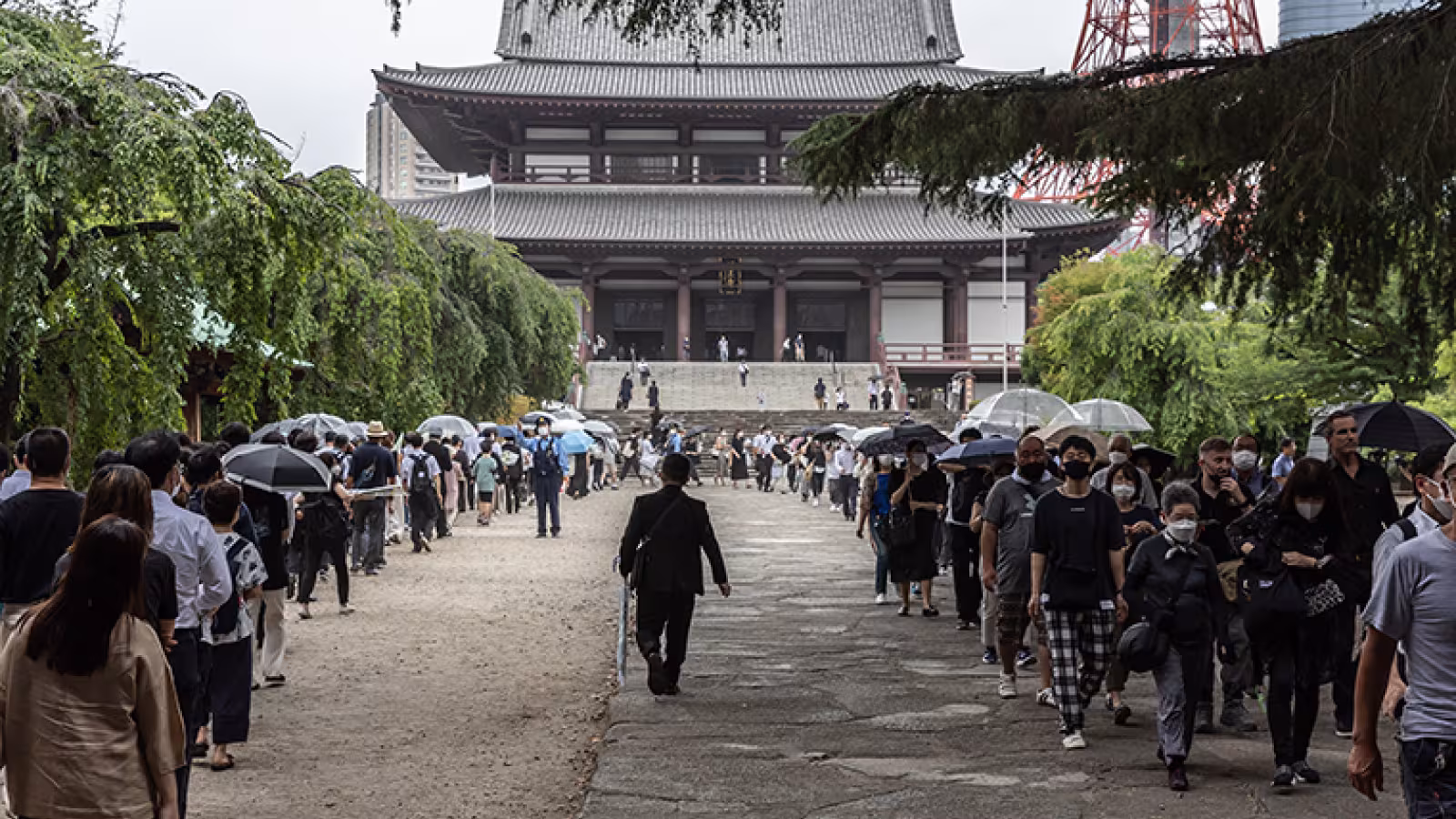Les funérailles de Shinzo Abe se tiennent en ce moment à Tokyo