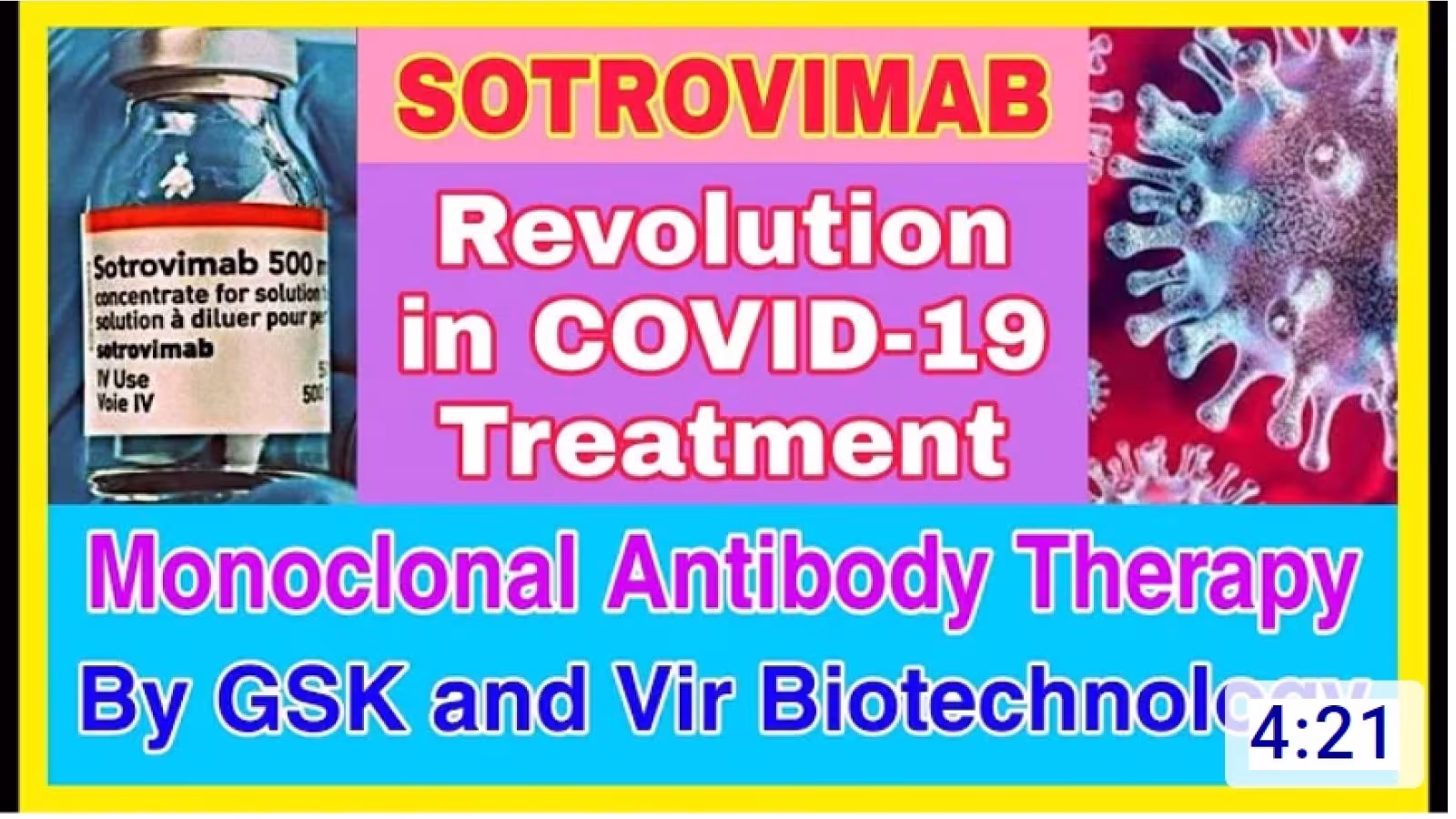 Sotrovimab efficace contre les mutations d’Omicron et réduit les décès de 79 %