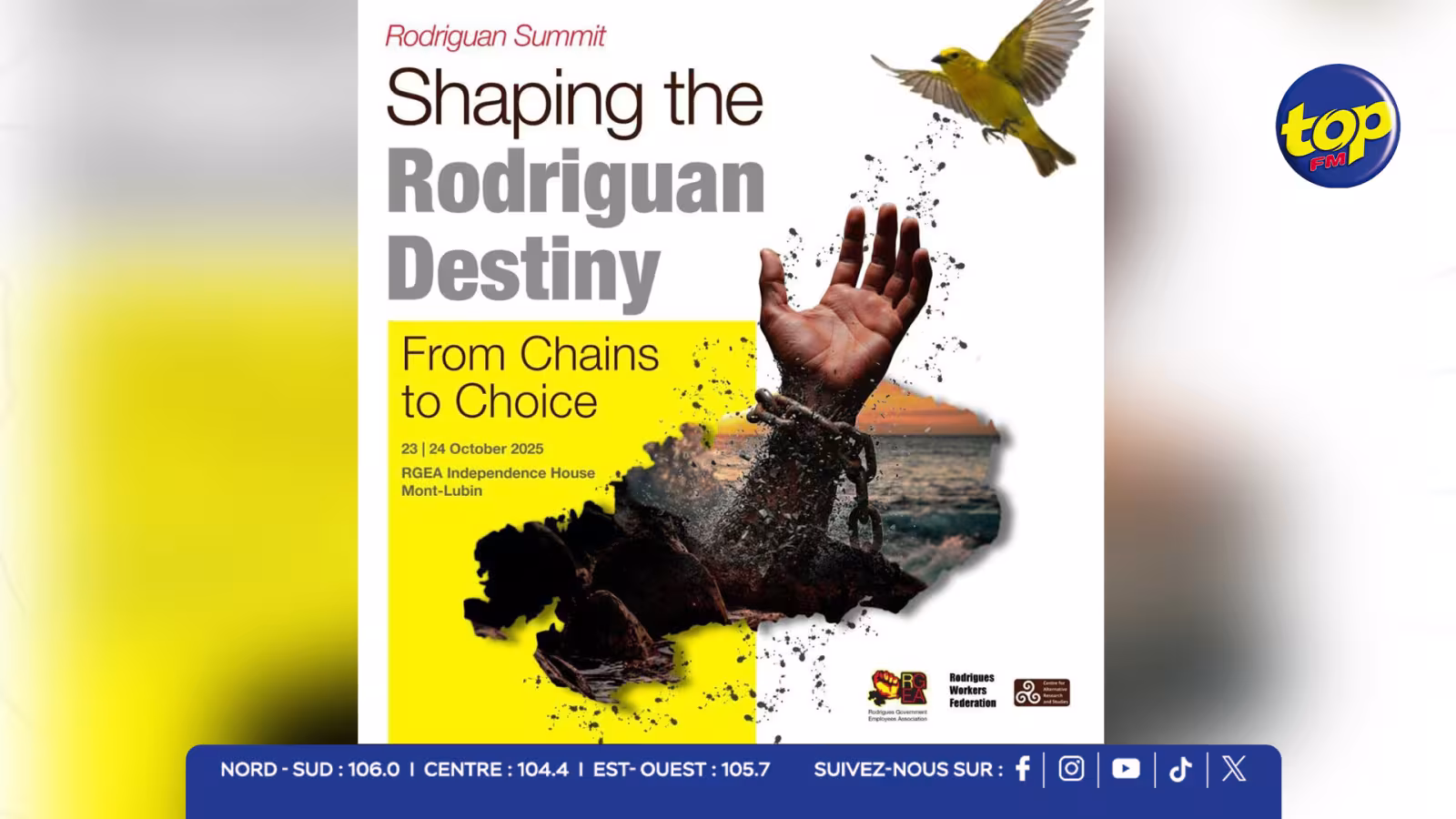 Shaping the Rodriguan Destiny